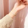 HENGSHENG Small Size 3-4mm Natural Freshwater White Pearls Rice Shape Bracelet Simple Trendy Style For Women Girls Jewelry Gifts