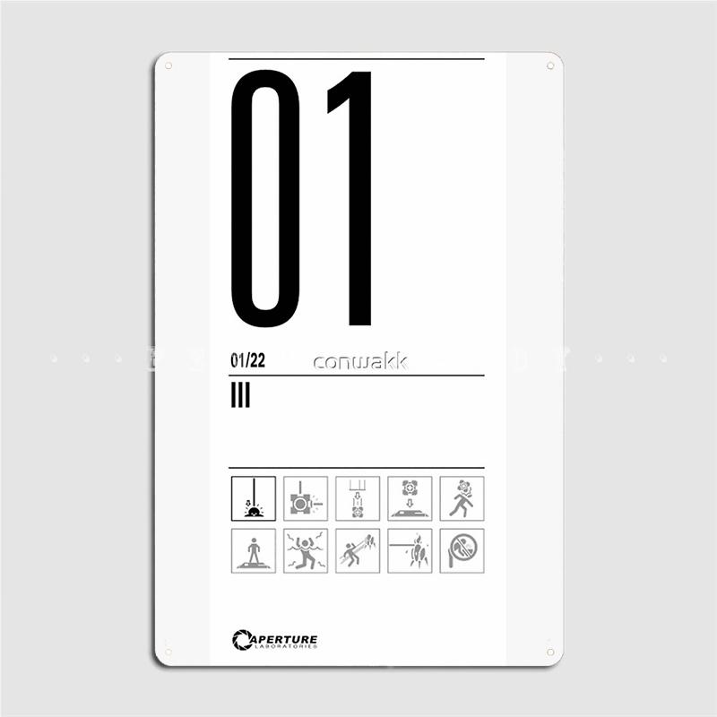 Portal Door Sign Poster Metal Plaque Wall Pub Kitchen Personalized Wall Decor Tin Sign Poster 20x30cm