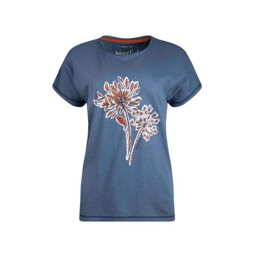 Weird Fish Womens/Ladies Seedheads Graphic Print Slub Organic T-Shirt