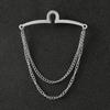 Shirt Chain Buckle Necktie Accessories Tie Clip Shirt Chain-buckle U-shaped Tie Chain Tie Chain