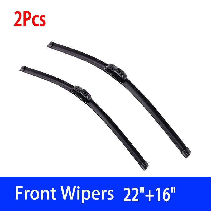 

For Fiat Panda 169 2003-2012 Car Wiper U-type Soft Rubber Boneless Wiper HD Quiet Durable Automotive Wiper 22 +16