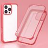 For iPhone 16 Pro Max Case Silicone+TPU Frame Double-Side 9H Tempered Glass Back Cover