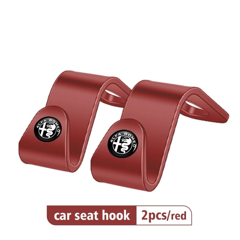 2/4pcs Car Seat Headrest Hook Storage Portable Interior Bracket For Alfa Romeo Giulietta GT 159 147 156 Mito Brera Giulia SpiderRI1