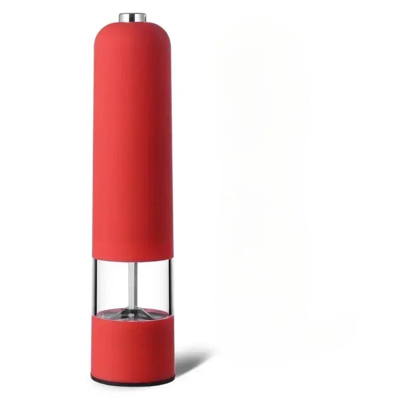 Electric Automatic Mill Pepper and Salt Grinder with LED Light Adjustable Coarseness Spice Grinder Kitchen Cooking Tool