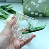 1/2PCS Lily of The Valley Glass Lovely Cup Home Office Glass Milk Coffee Cup Tea Cup Bell Orchid Handle Small Cup Wine Glass
