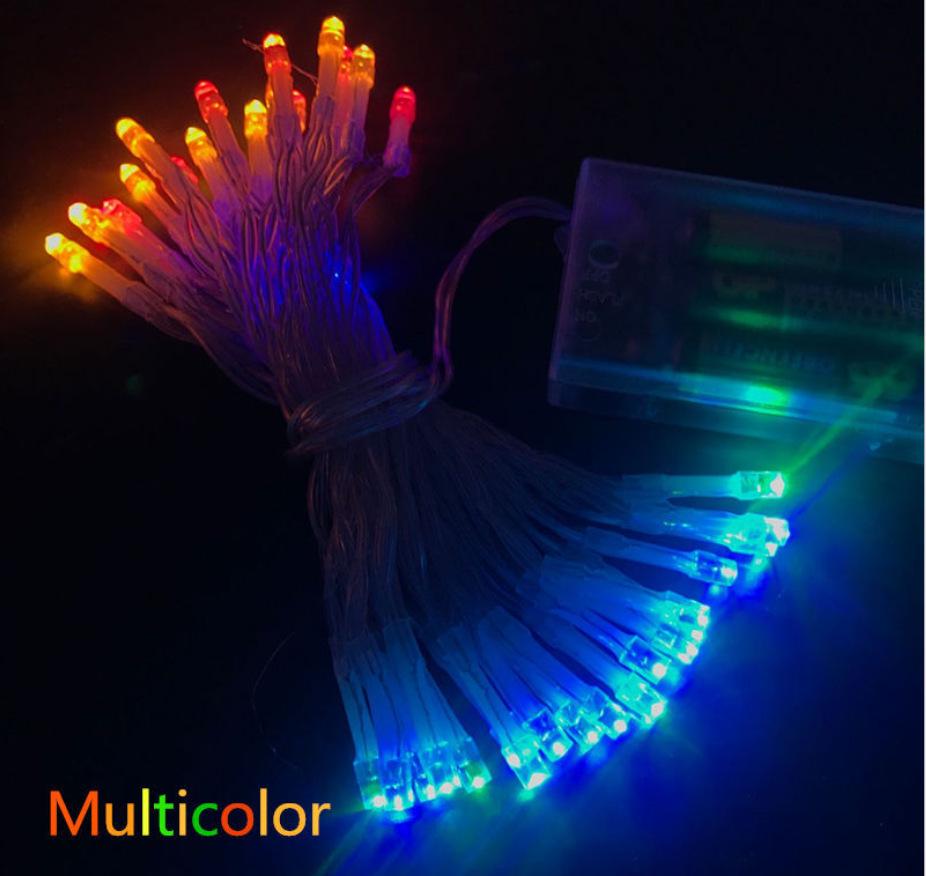 Twinkling Star LED String Lights with Flashing Function for Holiday and Cake Decoration 1.5m 10 lights