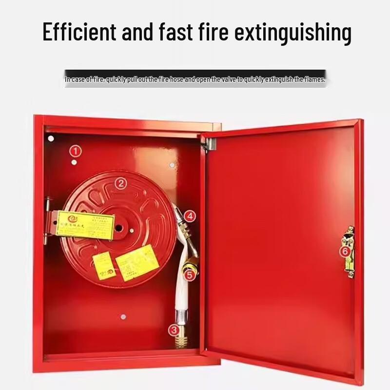 Brangdy Indoor Fire Hydrant Box and Hose Reel Set 1