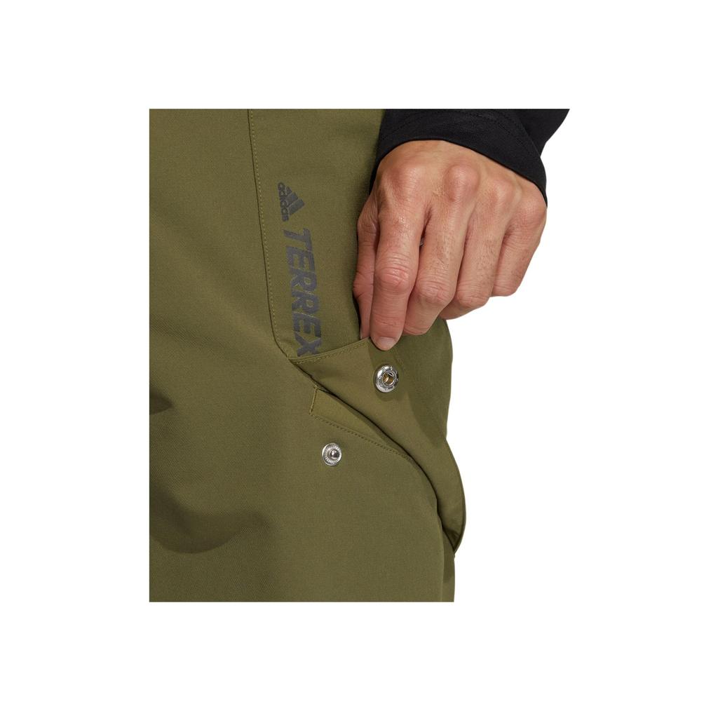 Adidas Terrex DWR Straight-Leg Sports Pants With Solid Color Print Logo Men Bottoms Green HM9722
