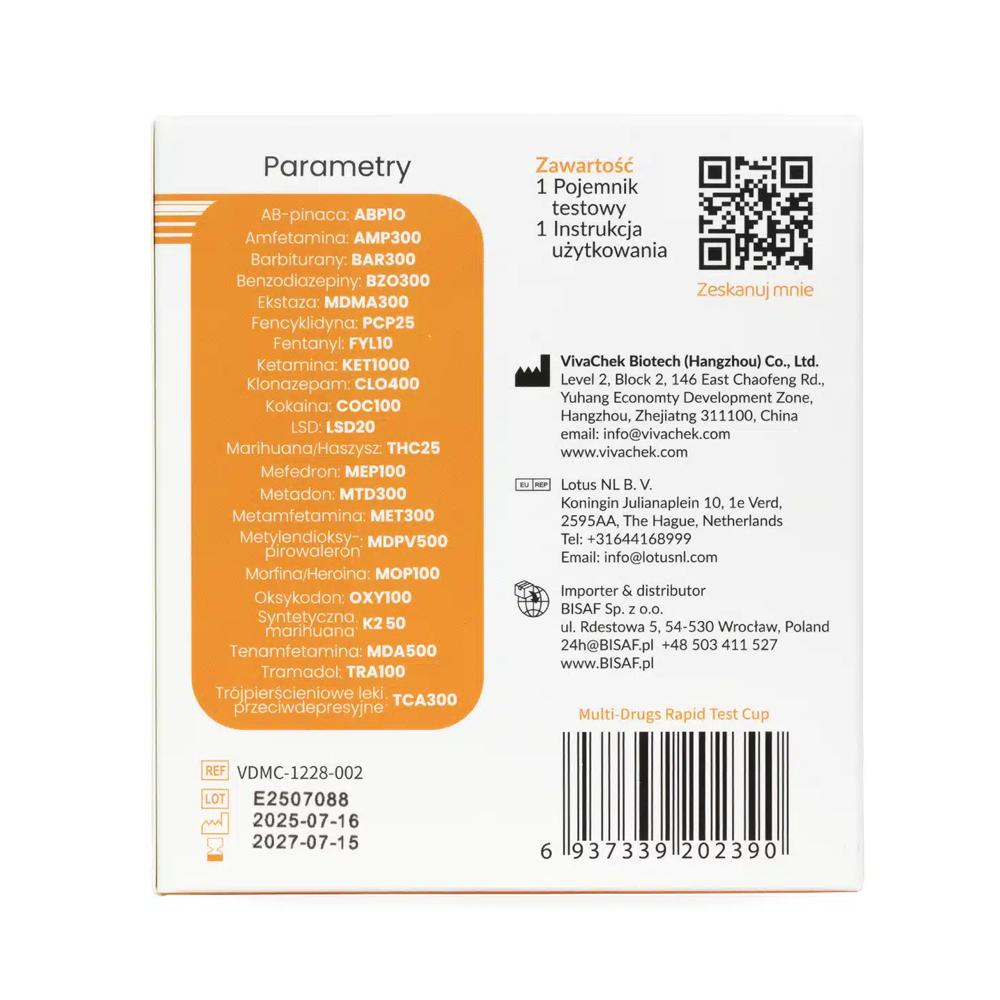 Urine Drug Test for 22 Substances for Professionals 1 pc