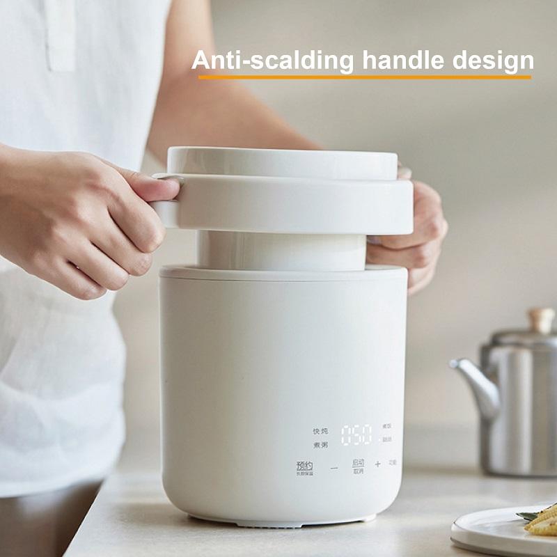 Xiaomi 600ml Rice Cooker Multi-function Ceramic Non-stick Fast Electric Cook Pot Portable Electric Lunch Box Mini Electric Stew Pot