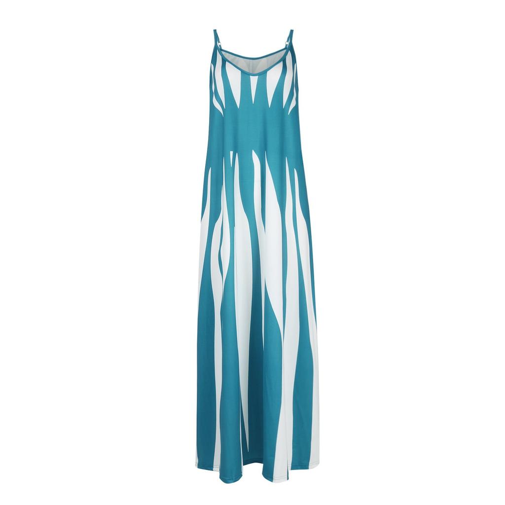Women's Casual Dresses Summer Geometric Sling V-Neck Women's Dresses