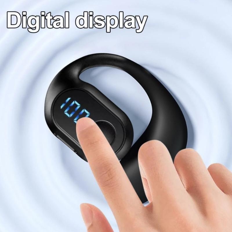 180° Rotating Hifi Stereo Waterproof Wireless Bluetooth Air Conduction Earphone Single Earhook Wear Noise Reduction Earbud With