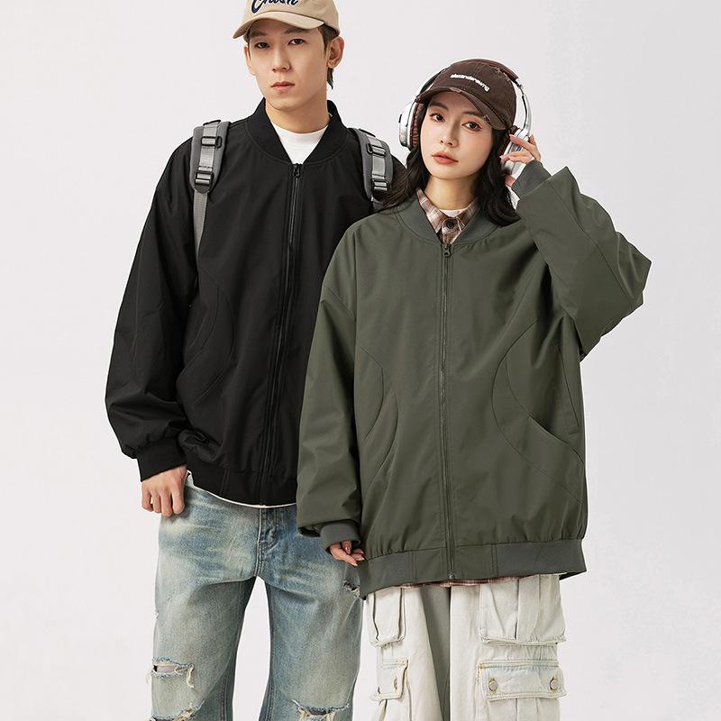 

Мужская куртка-ветровка с бейсбольным воротником, весенняя новая, повседневная 3XL зелёный