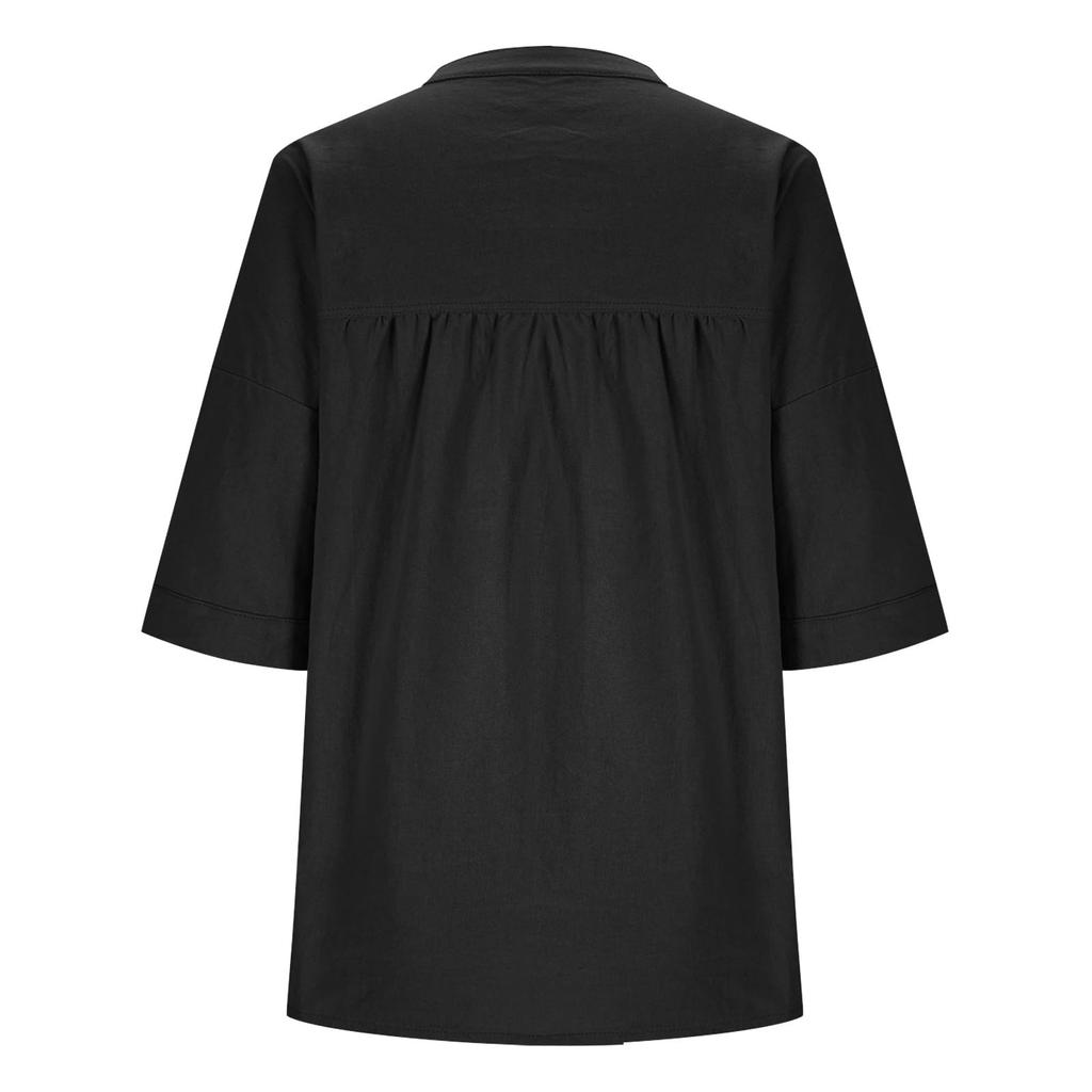 Modny Casualowy Kolorowy Top Damski