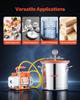 11.36 L Vacuum Chamber with Pump, 3.5 CFM 99 L/min, Single Stage Vacuum Pump, Stainless Steel Degassing Chamber Kit, Tempered Glass Lid, 1.5 M Hose,