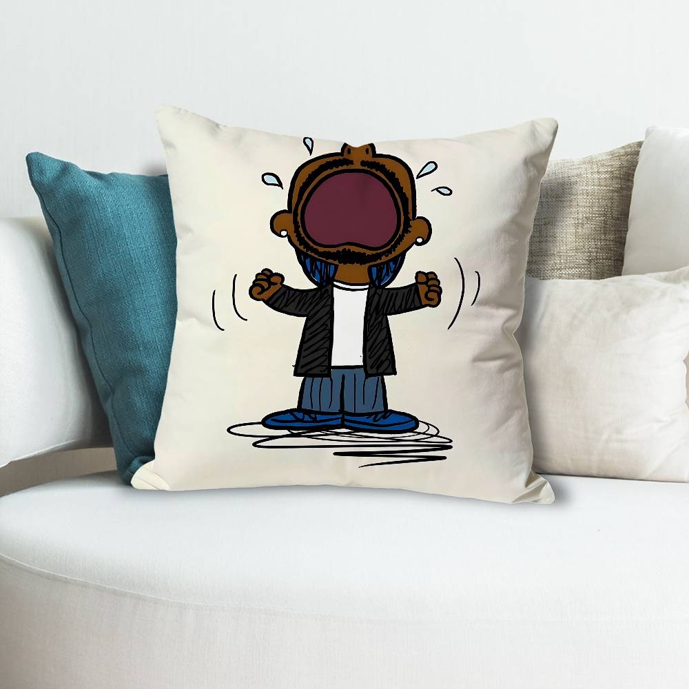 kkendrick Rapper llamar Various Sizes Square Pillow Case For Car Home Bedchamber Decor Custom Valentine gift