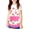 Cupcake Kids Apron, Pink Baking Bib Apron for 2-6 Years Child, Adjustable Kitchen Apron for Little Girls, Cooking, Daughters, Gardening, Toddler Gift
