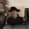 Hot Actor Cool Man PPedro Pascal Pillow Case DoubleSided Printing Short Plush Sofa Cushion Cover Bedroom Bedside Pillow