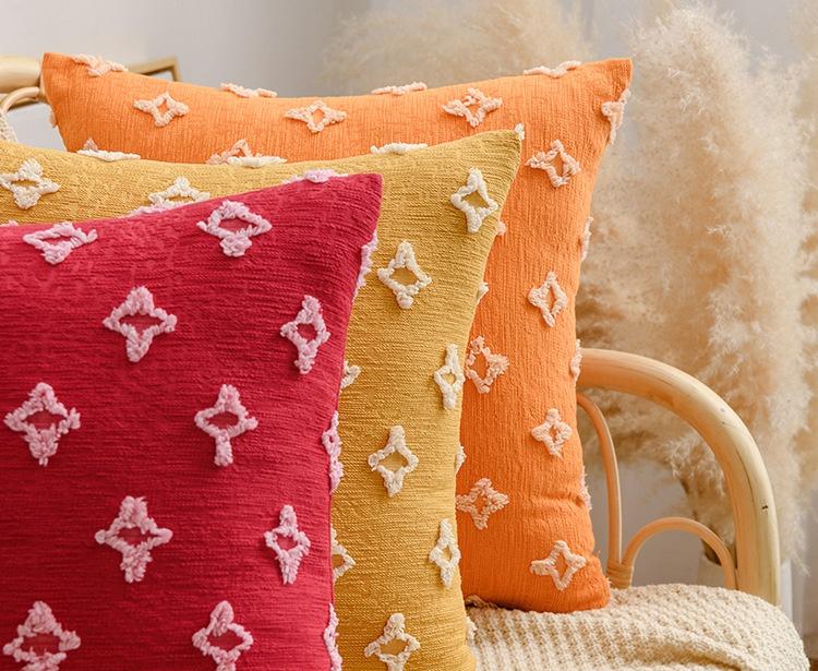 Ins Flower Star Bavlněné pouzdro na polštář Pas Polštář Pohovka Ložnice Plovoucí zádová souprava Povlaky na polštáře