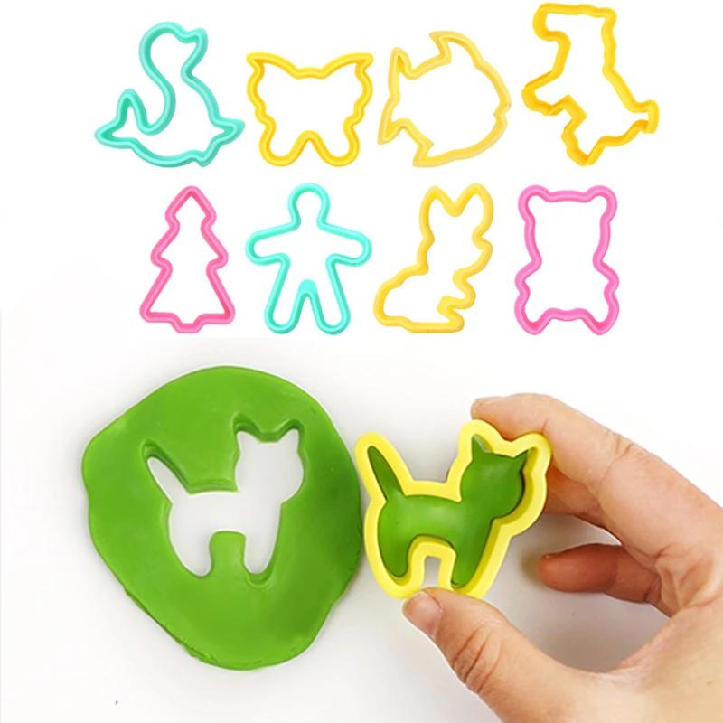 Clay Modeling Accessories Creative 3D Plasticine Mold Diy Play Dough Noodle Tool Kit Plastic Set Knife Mold Kids Educational Toy