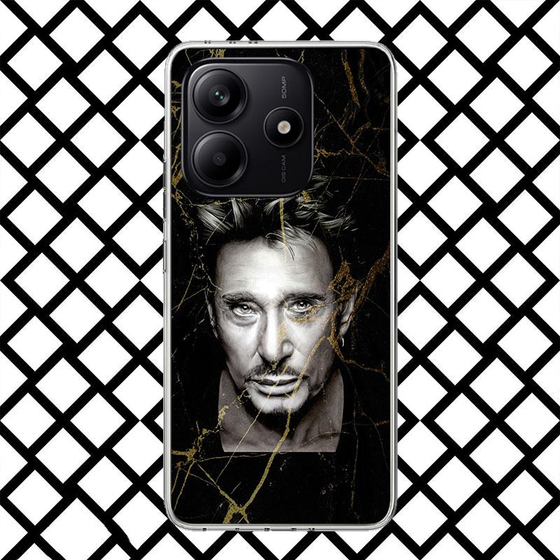 Johnny Hallyday Music Phone Case for Xiaomi Redmi Note 15 14 14S 13 12 12S 11 Pro Plus 11E 11T 11S 10S 5G Soft Cover Fundas Redm