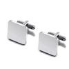 1Pair Mens Blank Round Octagon Cufflinks Stainless Steel Tuxedo Shirt Studs Cuff Link Jewelry Gift Wedding Business 15mm/18mm