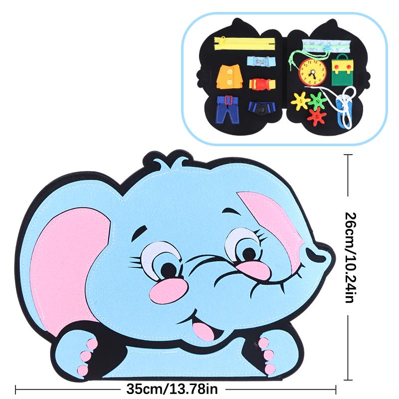 

Felt Learning Board Toddler Montessori Toy Busy Board Sensory Toy Kids Early Education Toy Learning Fine Motor Skills Toys