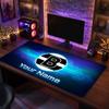 Borussia Mönchengladbach Individuelles Großes Mauspade, Personalisierter Namens-Textdruck, Fußball-Logo Rutschfeste Schreibtischmatte Gaming-Geschenk