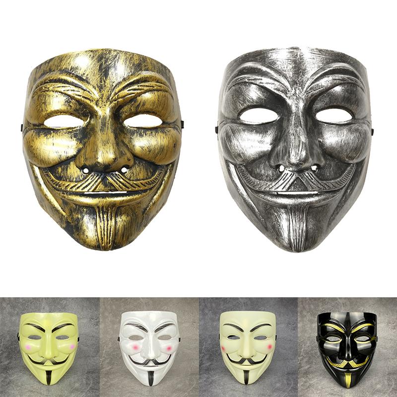 

Маска V For Vendetta на Хэллоуин, страшные принадлежности для вечеринок, аксессуары для косплея