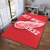 Detroit Red Wings Logo Design Rug Non-slip Rug Suitable for Living Room and Bedroom Sofas.