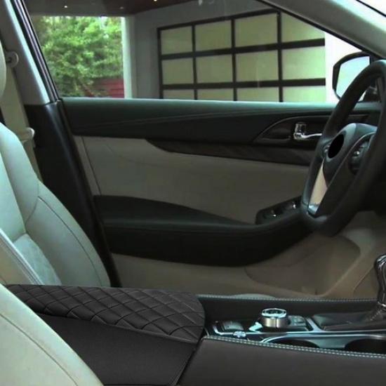 Console Lid Leather Armrest Protect Cover Pad For 2009-2024 Nissan Maxima EOOH