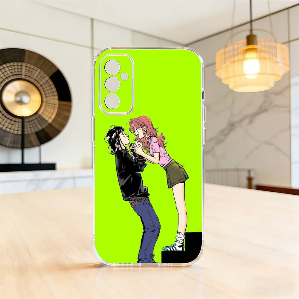 KiniOto Manga Der Grüne Yuri Typ Handyhülle Transparentes Silikon Weich Für SamsungA10,12,20,21S,30,31,40,50,51,52,70,71