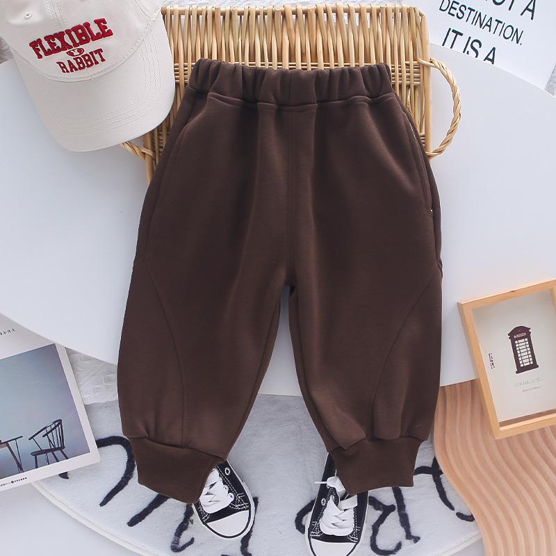 Boys' long sleeved two-piece set - tie striped POLO shirt+casual pants - High-quality clothing - size S-XXL