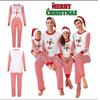 Festive Family Matching Christmas Pajamas Set Long Sleeve Sleepwear For Men Women Kids