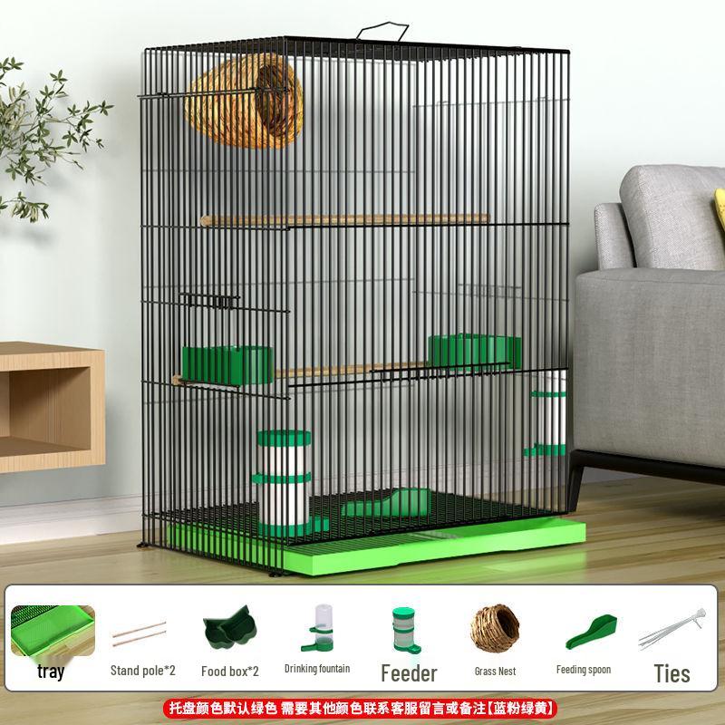 Large Parrot & Bird Cage for Budgies, Peonies, Wrens, Starlings & More