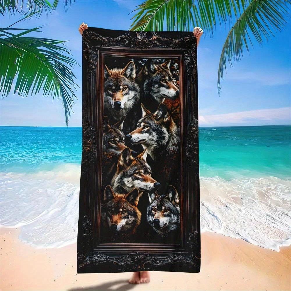 Digital Printing Beach Towel European And American Class A Large Bath Towel Microfiber Adult Towel