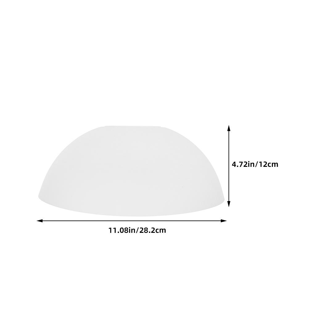 3pcs White Plastic Mushroom Lampshade Replacement Bowl Globe For Floor Lamp Pendant Ceiling Fan Wall Sconce Chandelier Light