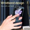 SULADA Fashion Series for Samsung Galaxy Z Flip5 5G Phone Case PU Leather+PC Wristband Kickstand Protective Cover