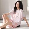 Pajamas women's spring and summer modal pullover short-sleeved shorts 1011 new Korean version fashion loungewear set