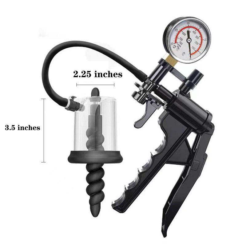Anal Pump Manual Vacuum Rosebud Pump Sex Toys for Men Women SM Suction Cup Prostate Stimulator Anus Dilator Butt Plug Set