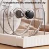 Large Capacity Kitchen Rack Pot Stainless Steel Divider Adjustable Lid Organizer with Expandable Storage Ventilated Base Rust-Proof Cabinet