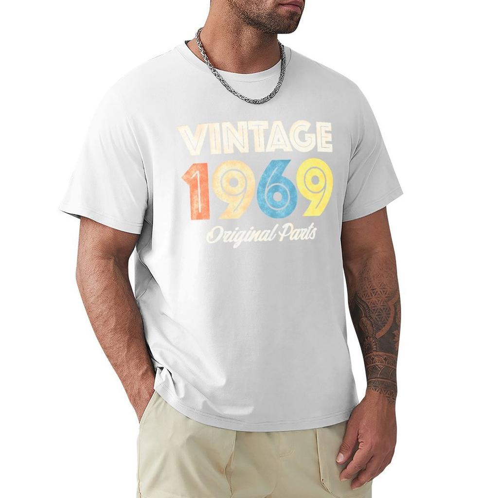 Vintage Retro 1969 Birthday Original Parts TShirt cute tops anime figures customizeds funny meme tshirts mens t shirts