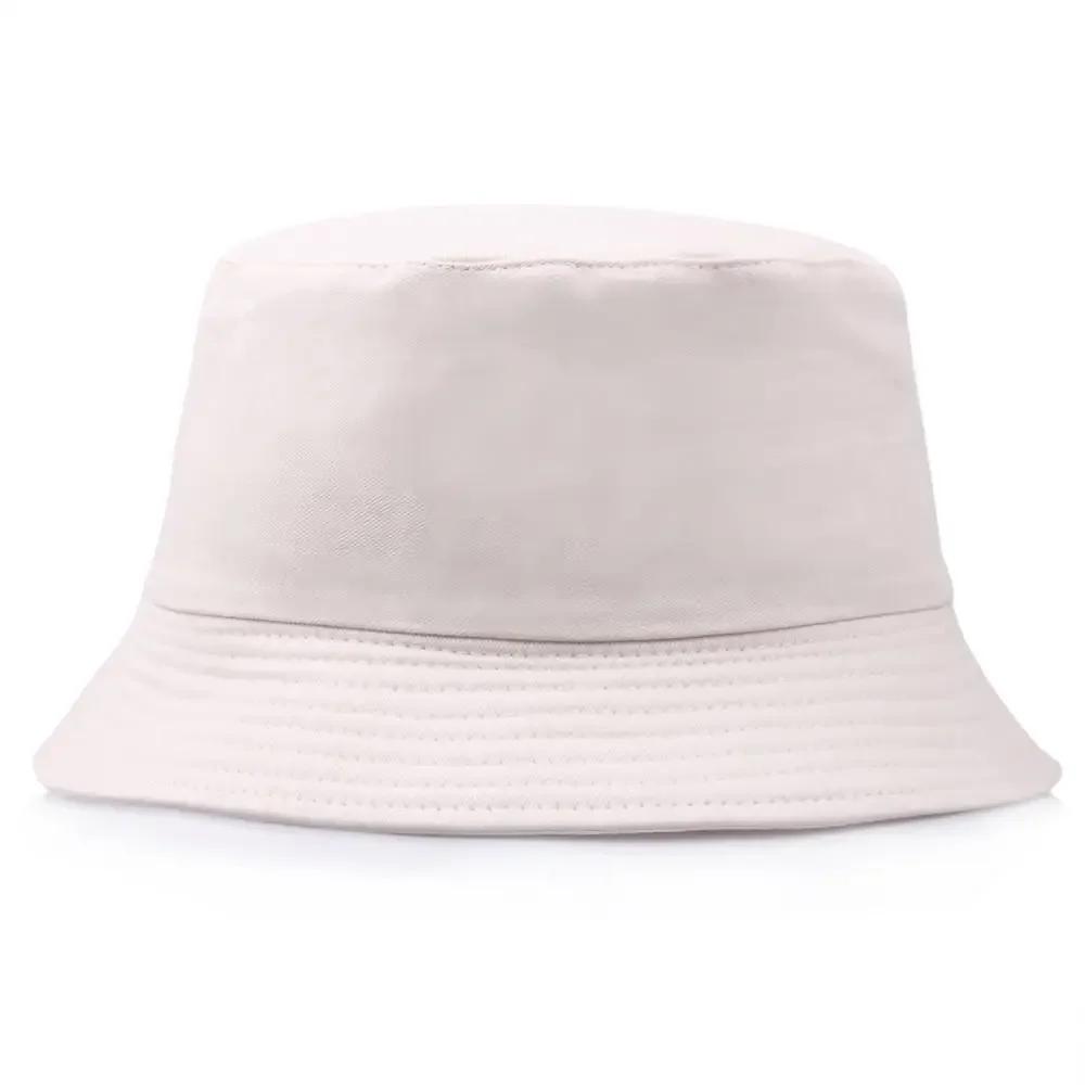 Wholesale Customized Logo Printed Bucket Hat For Women Cotton Men Outdoor Sun Protection Hip Hop Caps Fisherman Hat Gorros Bob