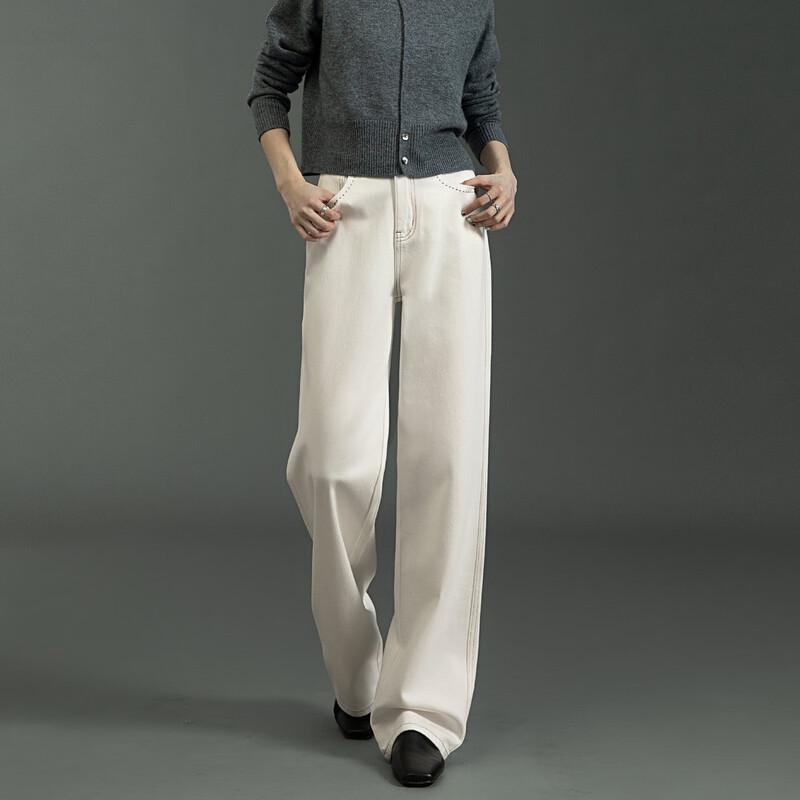 Demana Women's 3-Proof Lyocell Cotton Straight-Leg Denim Pants