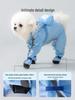 Waterproof Four-Legged Raincoat for Small Dogs - Full Coverage Pet Rainy Day Wear for Bichon, Teddy, and More.