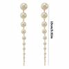 Handmade Earrings Pearls Tassels Earrings Women Long Dangle Earrings Pearls Texture Suitable for Party and Weddings