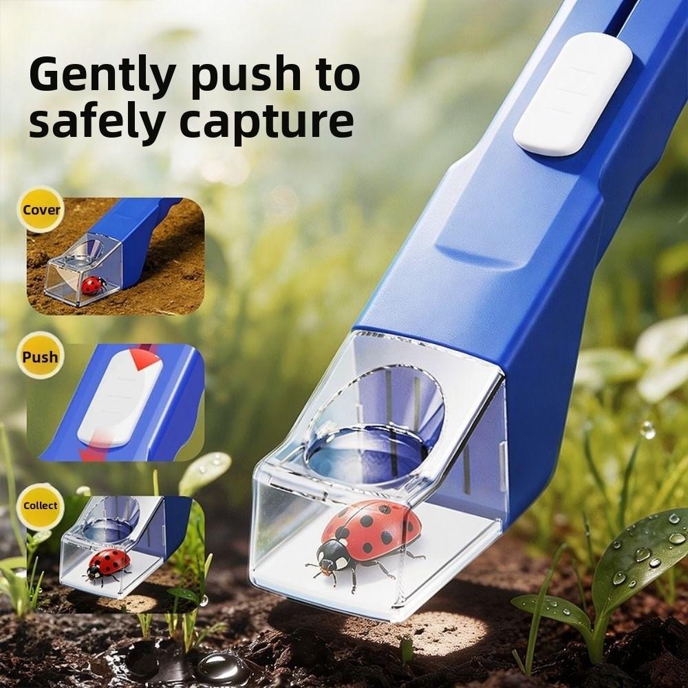 Reusable Tool Portable Insect Observer Push Type Contactless Bug Catching Tool Insect Observation