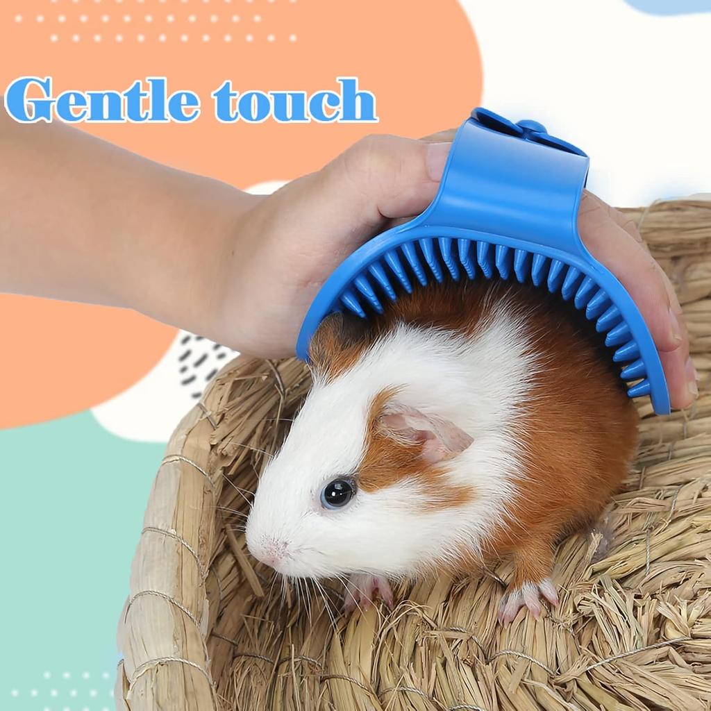 8pcs/set Rabbit Grooming Kit Rabbit Brush for Shedding with Bunny Nail Clipper and Pet Combs Bath Massage Glove Brush for Pets
