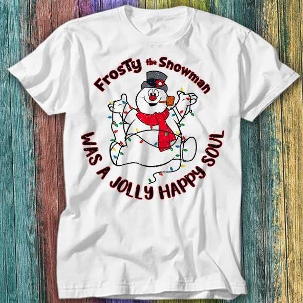 

Frosty Snowman Jolly Happy Soul T Shirt Top Tee 404 2XL