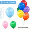 100pcs, Colorful Latex Balloons, Carnival Decor, Wedding, Birthday, Graduation, Holiday, Celebration , Indoor, Party Supplies